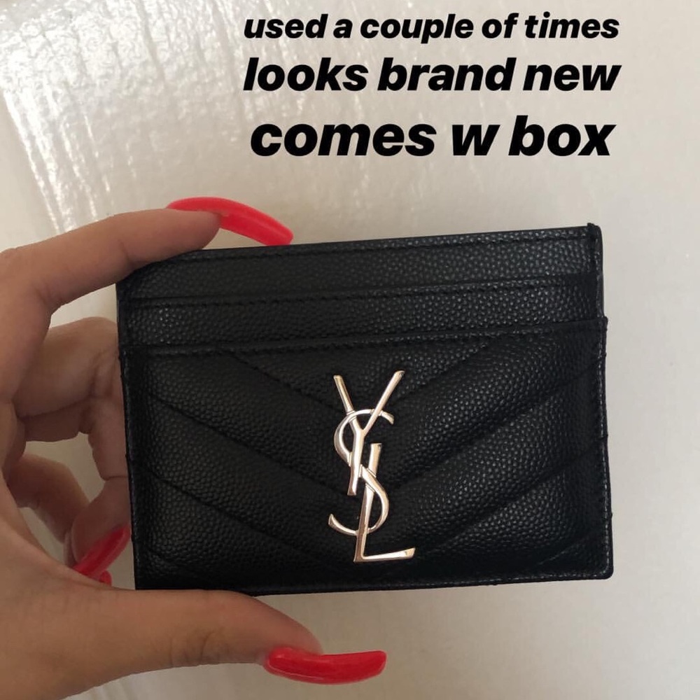 YSL cardholder authentic